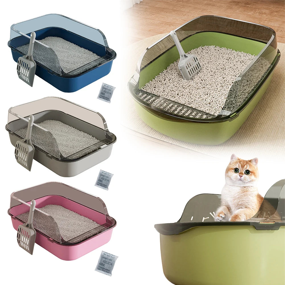 Large Semi Enclosed Cat Litter Box