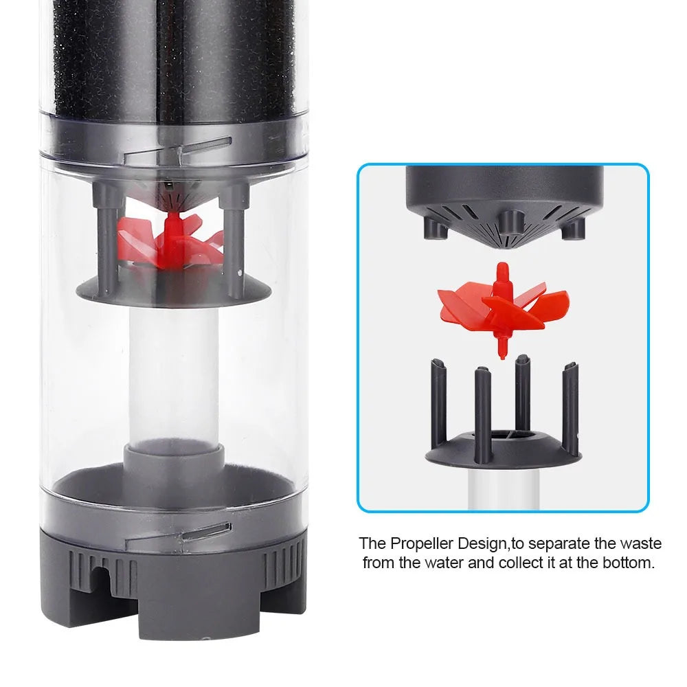 Aquarium Ultra-Quiet Suction Fish waste Separator