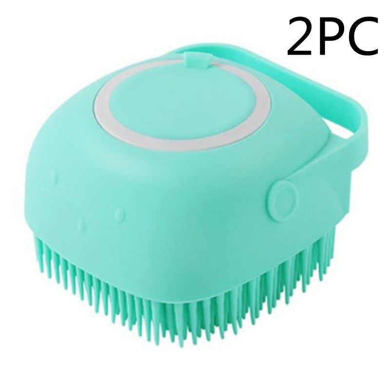 Silicone Dog Bath Massage Grooming Brush