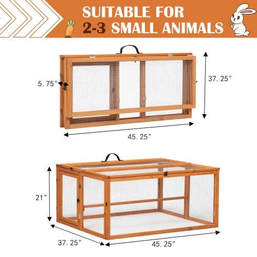 Folding Rabbit Cage, Outdoor Chicken Enclosure