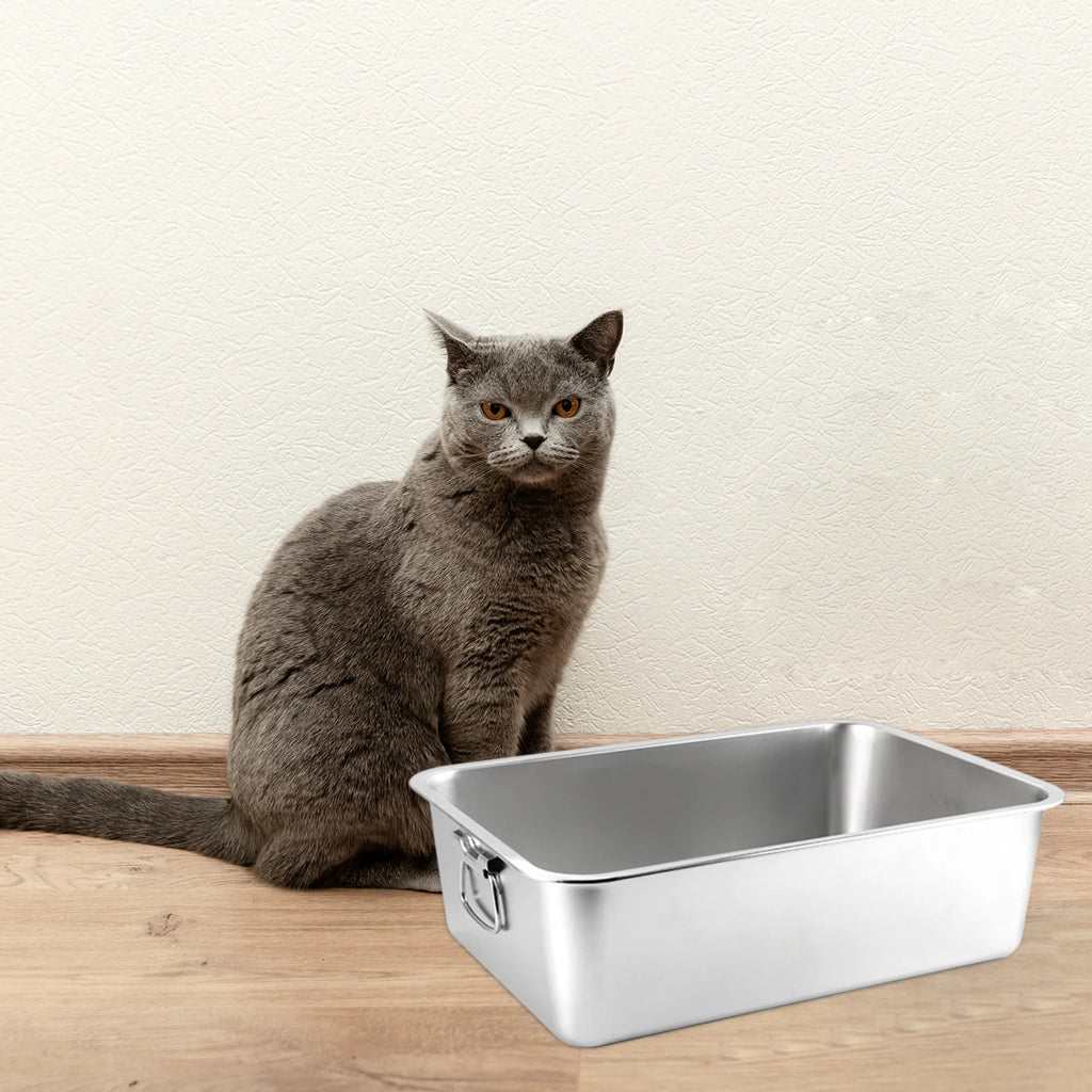 Stainless Steel Cat Litter Box