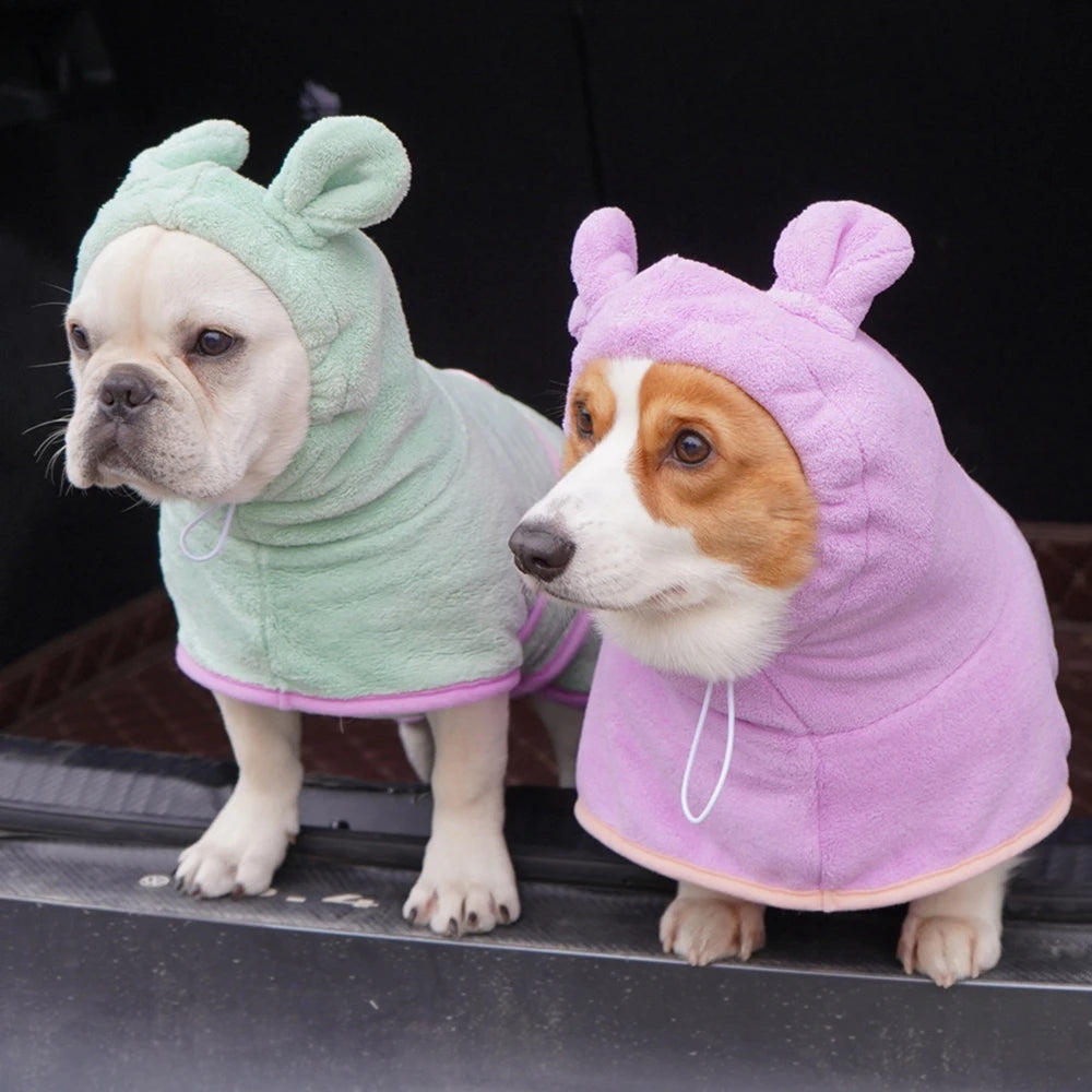 Pet Drying Coat And Bathrobe
