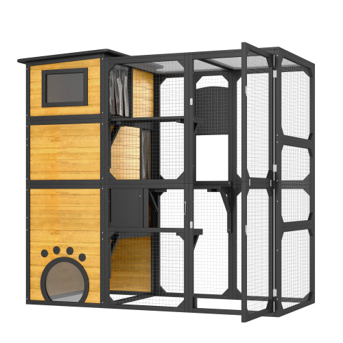 Large Cat Catio 4 Tiers Cat Enclosure Weatherproof