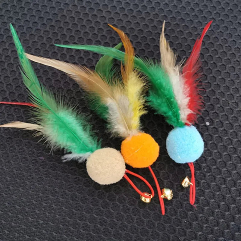 Interactive Cat Toy Feather Bird with Multiple Options