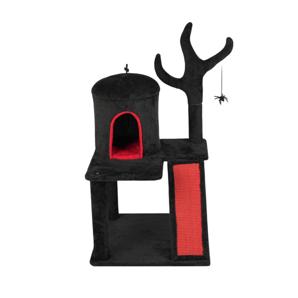 Halloween Cat Tower Cat Tree with Spacious Cat Condo