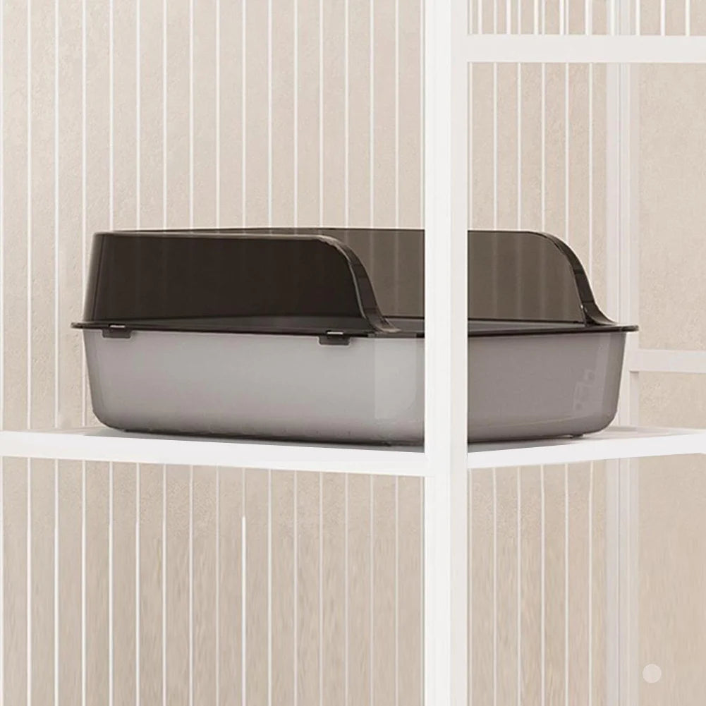 Large Semi Enclosed Cat Litter Box