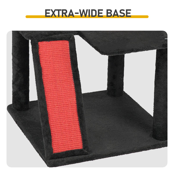 Halloween Cat Tower Cat Tree with Spacious Cat Condo