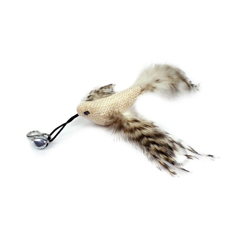Interactive Cat Toy Feather Bird with Multiple Options