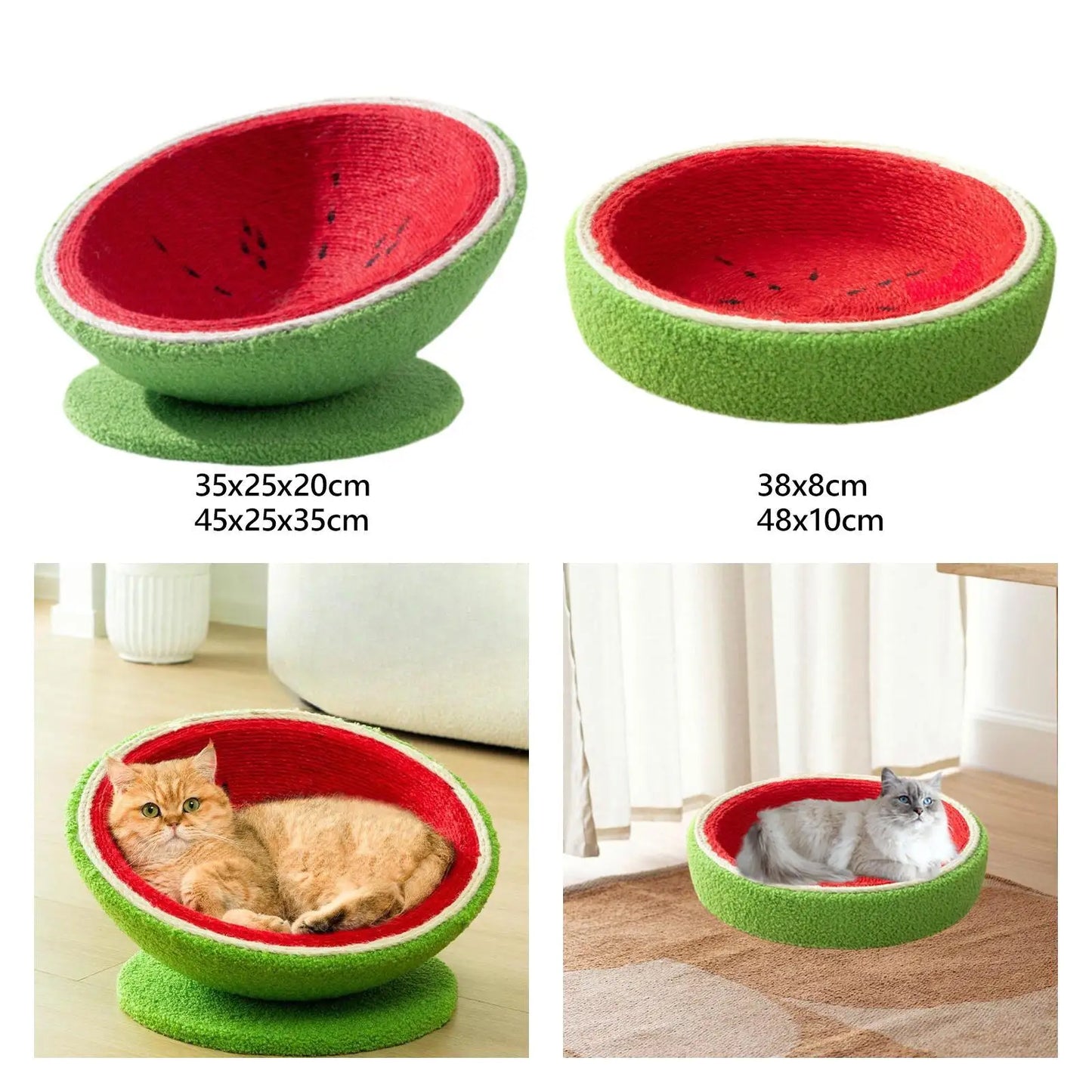 Sisal Cat Scratching Board Watermelon Design