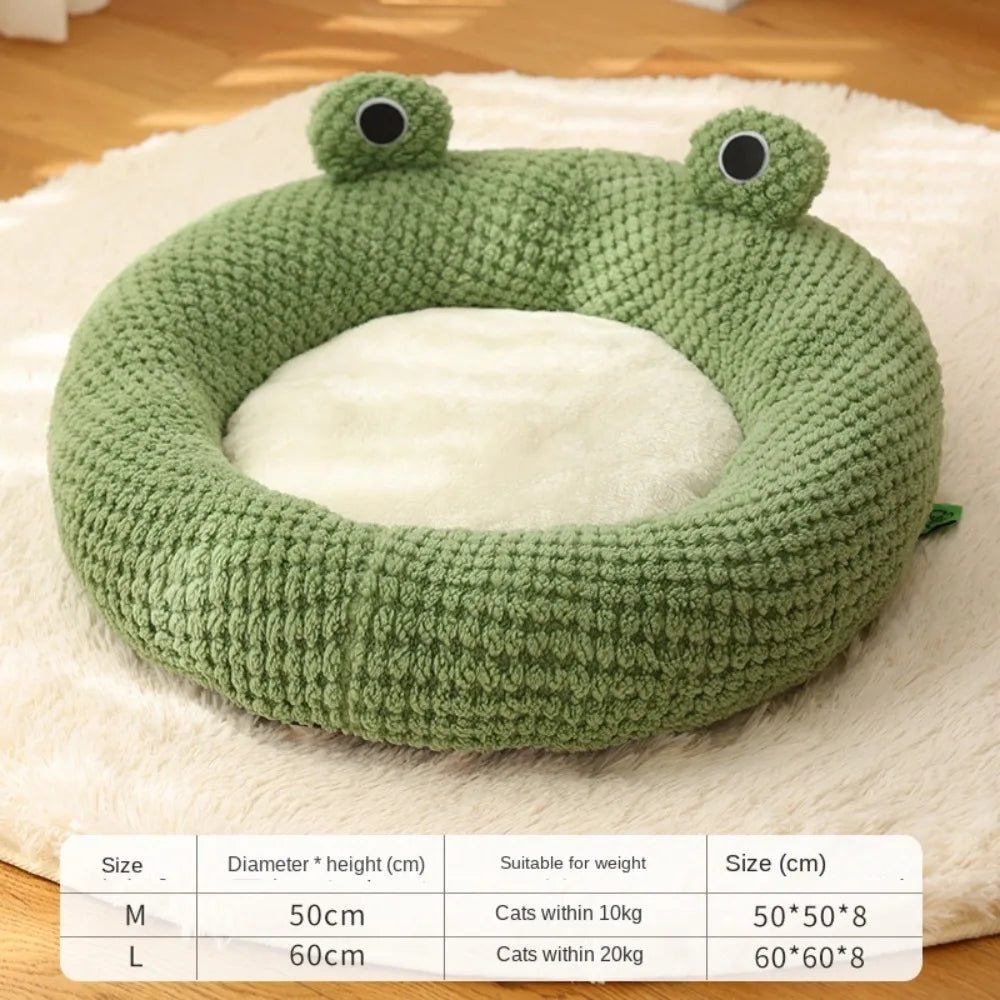 Soft Cat Bed, Frog Shape
