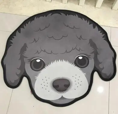 Thick Cartoon dog head shape Anti-Slip Rugs