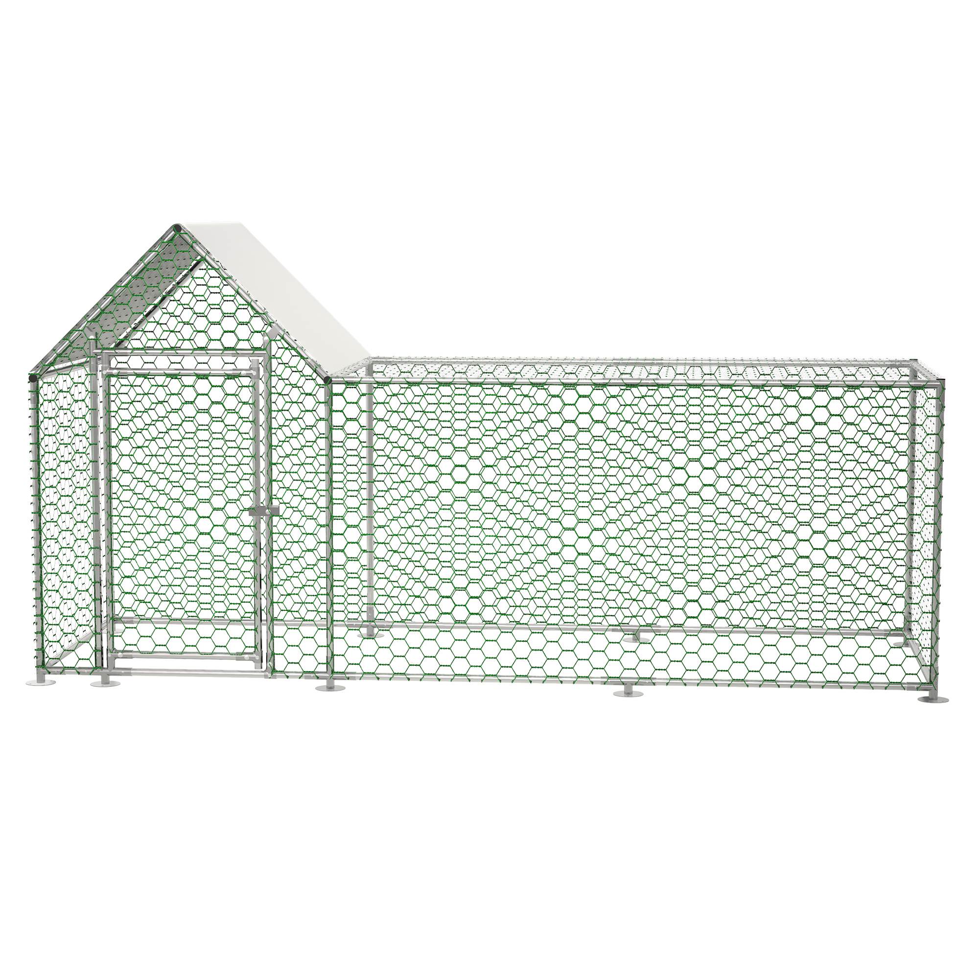 Metal Chicken Enclosure with Cover