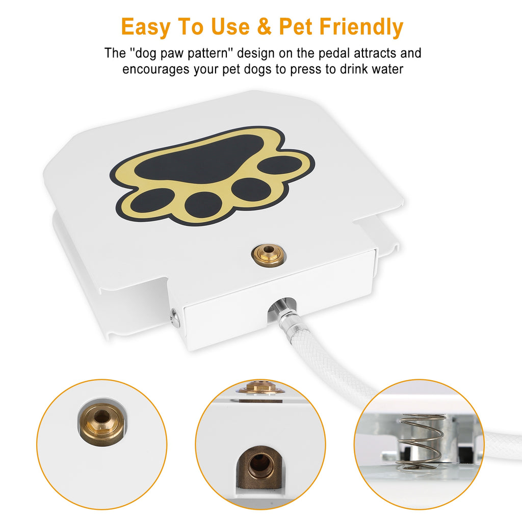 Dog Water Fountain Outdoor Step on Activated Sprinkler