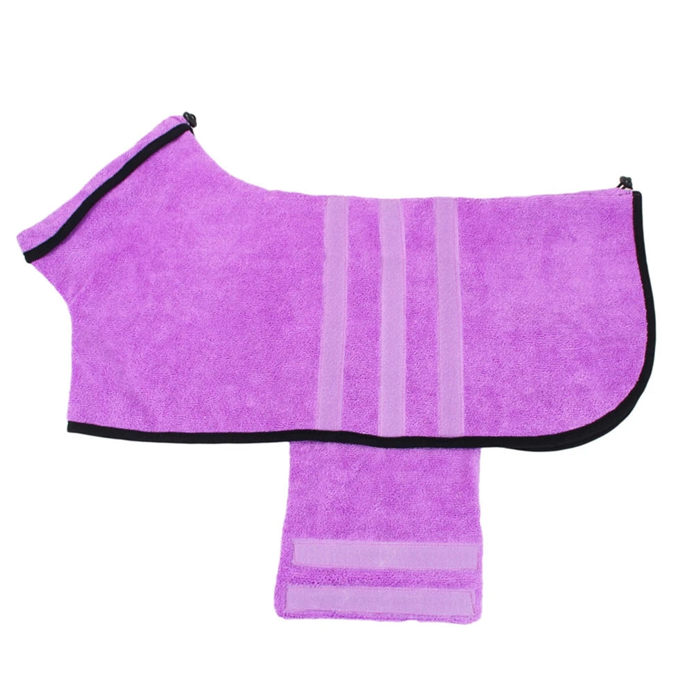 Dog Bathrobe And Towel