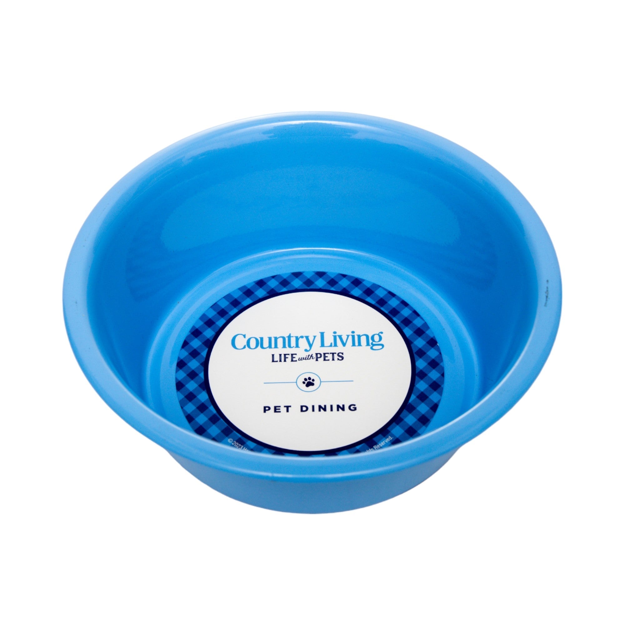 Country Living Set of 2 Coated Stainless Steel Heavy Dog Bowls - Ideal for Medium to Large Breeds