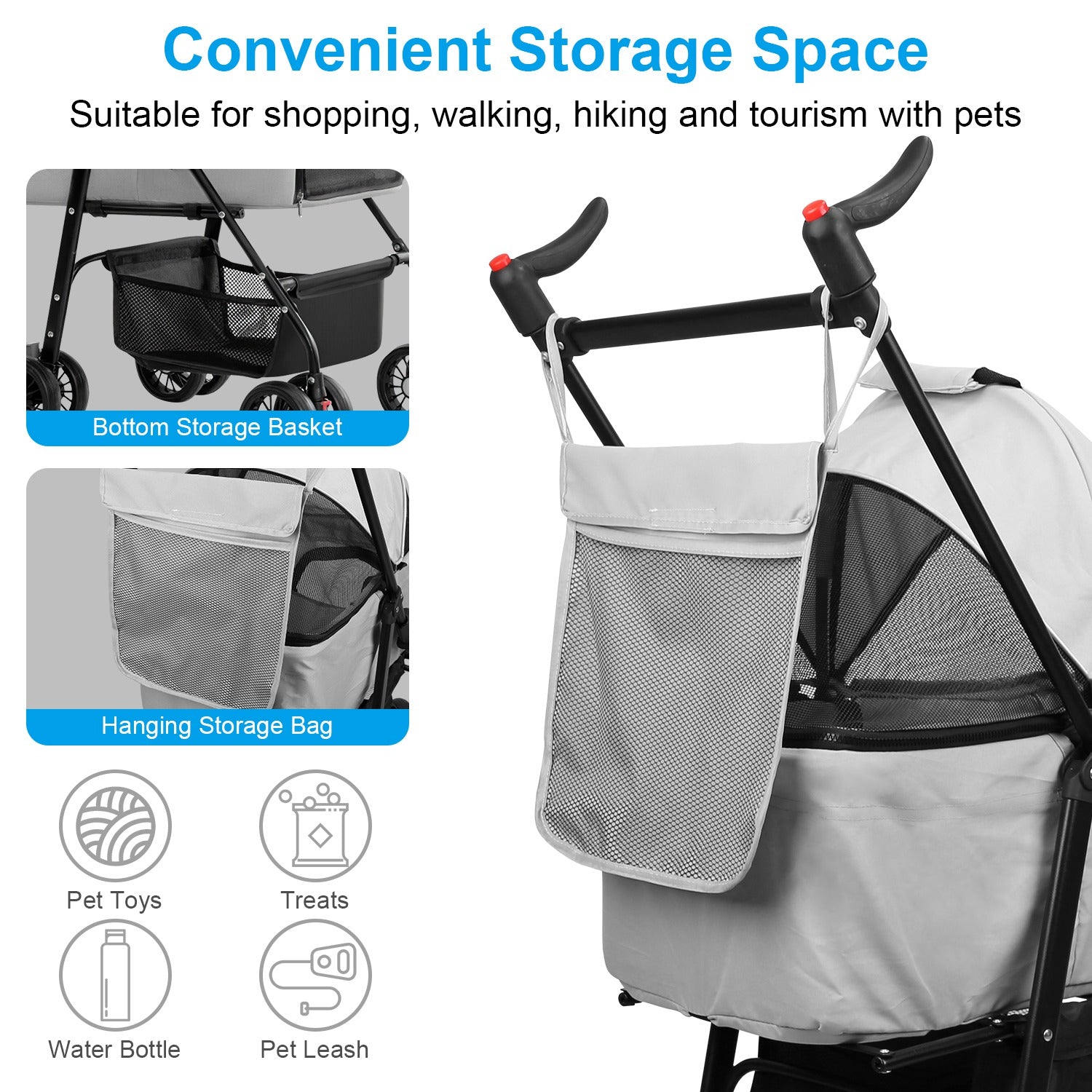 Pet Stroller Foldable Carrier