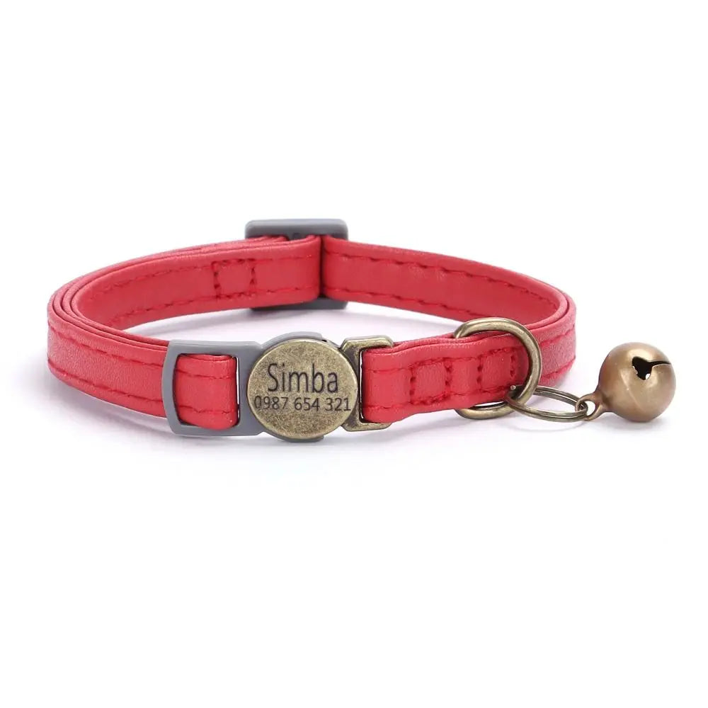 Anti-lost Pet Collars Leather