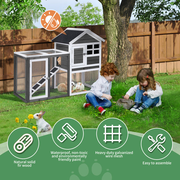 Wood Chicken and Rabbit Cage