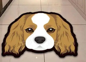 Thick Cartoon dog head shape Anti-Slip Rugs