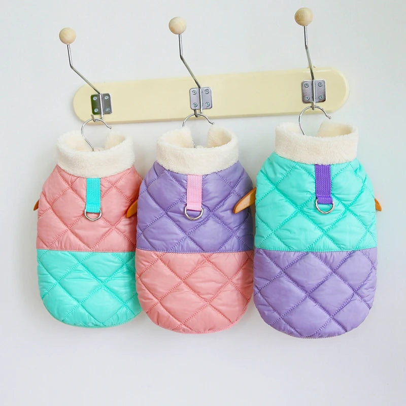 Winter Warm Dog Jacket, Windproof Fur Collar