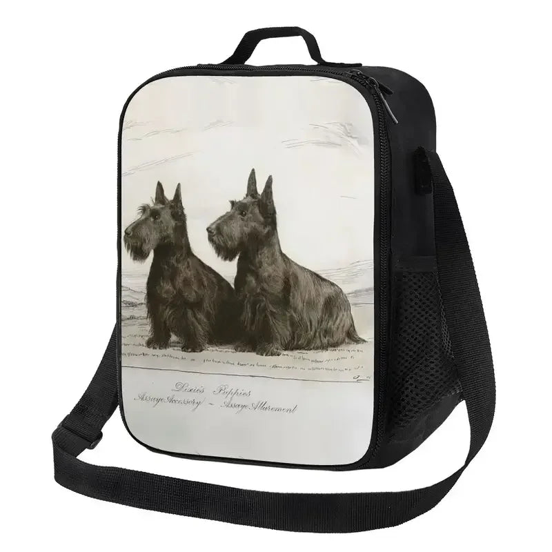 Scottie Dog Insulated Lunch Tote Bag Multiple Designs