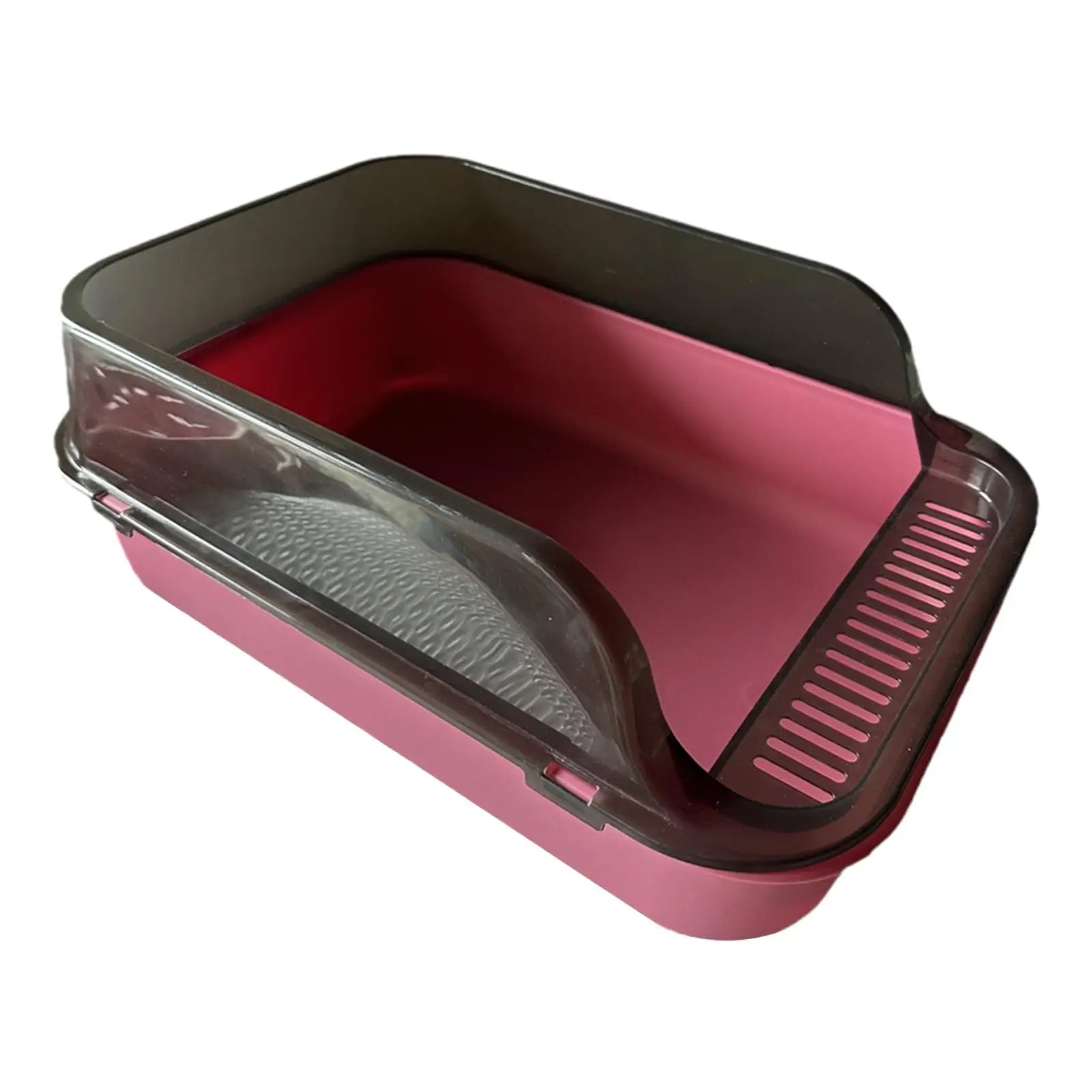 Cat Litter Pan And Anti Splashing Wall