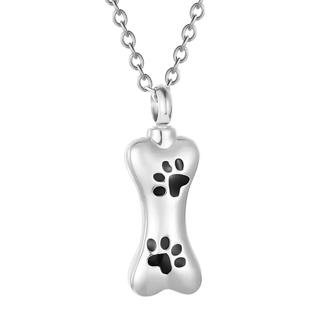 Paw Print Pet Urn Necklace