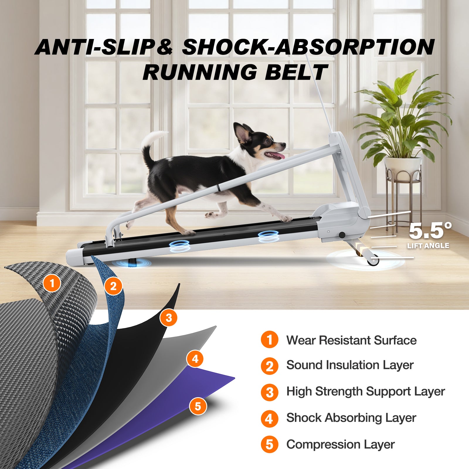 2025 New Quiet Smart Pet Treadmill, Adjustable Speed, Perfect For Small Medium Dogs