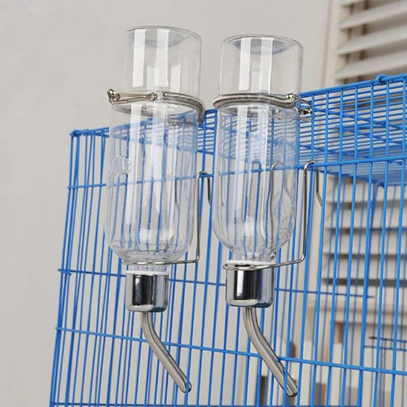 Transparent Hanging  Pet Self Water Feeding Bottle