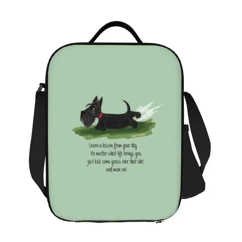 Scottie Dog Insulated Lunch Tote Bag Multiple Designs