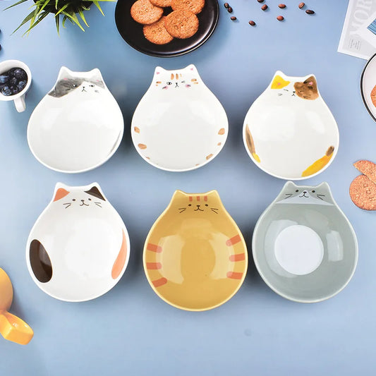 Ceramic Cat Face Tableware