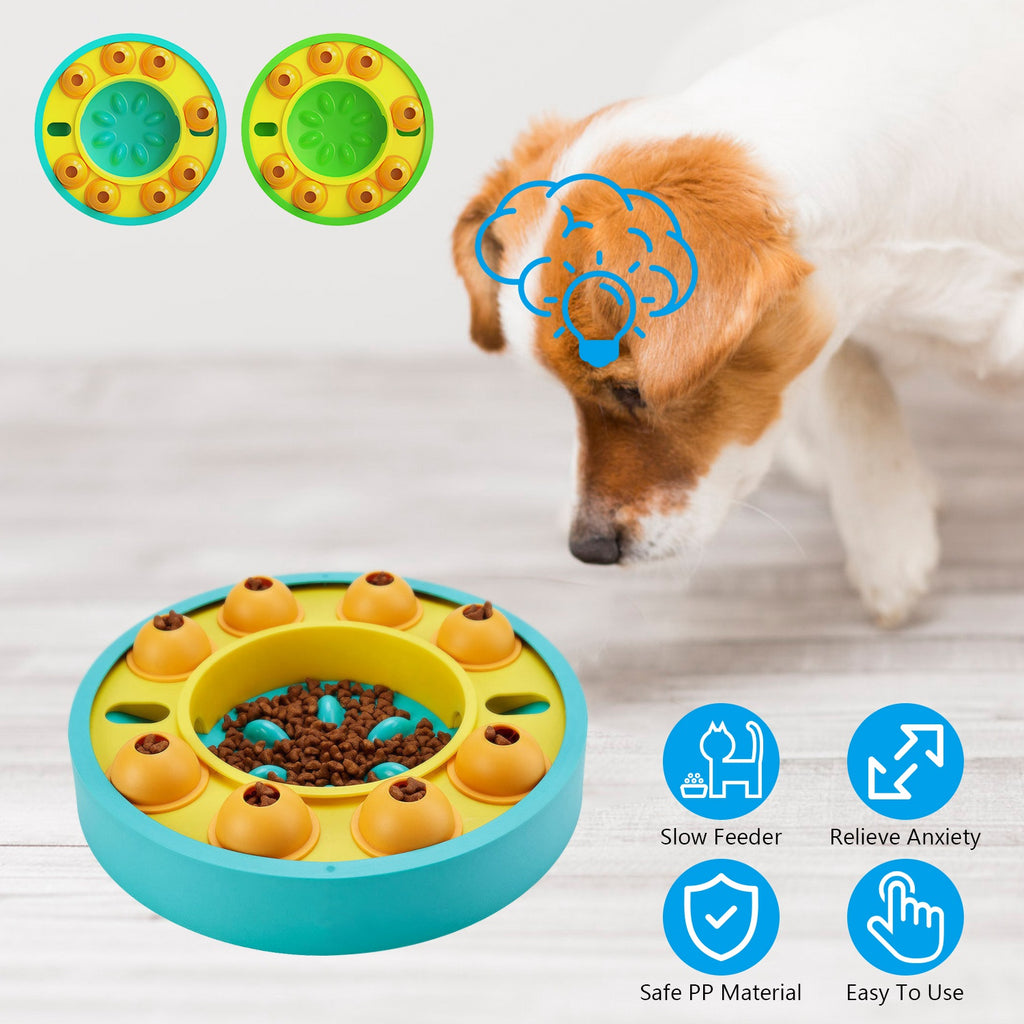 1Pc Dog Puzzle Slow Feeding Bowl, Dog Treat Dispensing Toy For IQ Training. For Small Medium Large Dog Cat