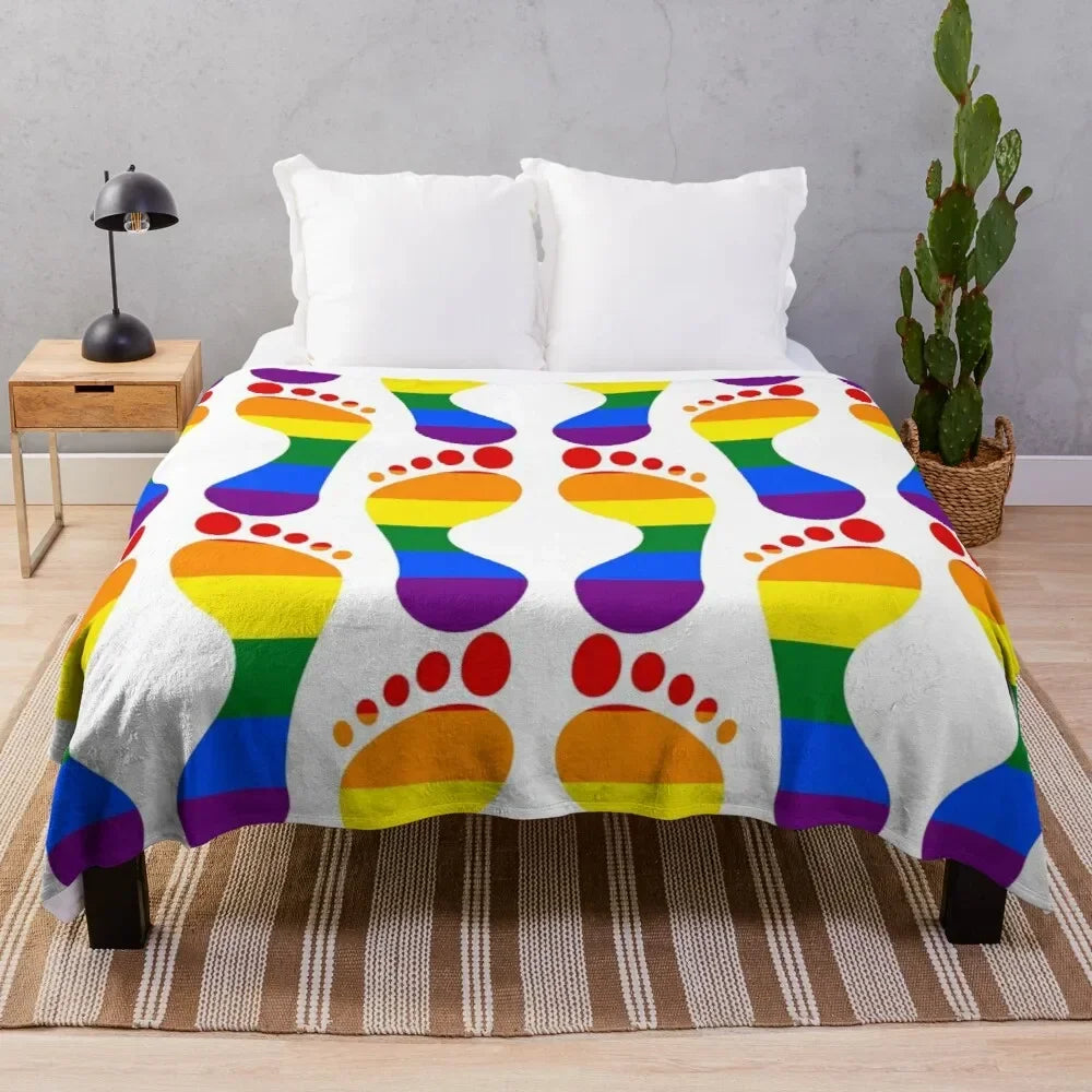 Pawprint Flannel Throw Blankets