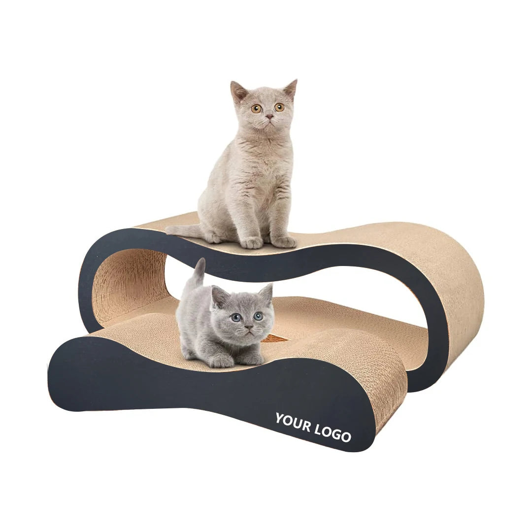 Large Durable Reversible Design 2 in 1 Sustainable Cardboard Lounge And Scratcher
