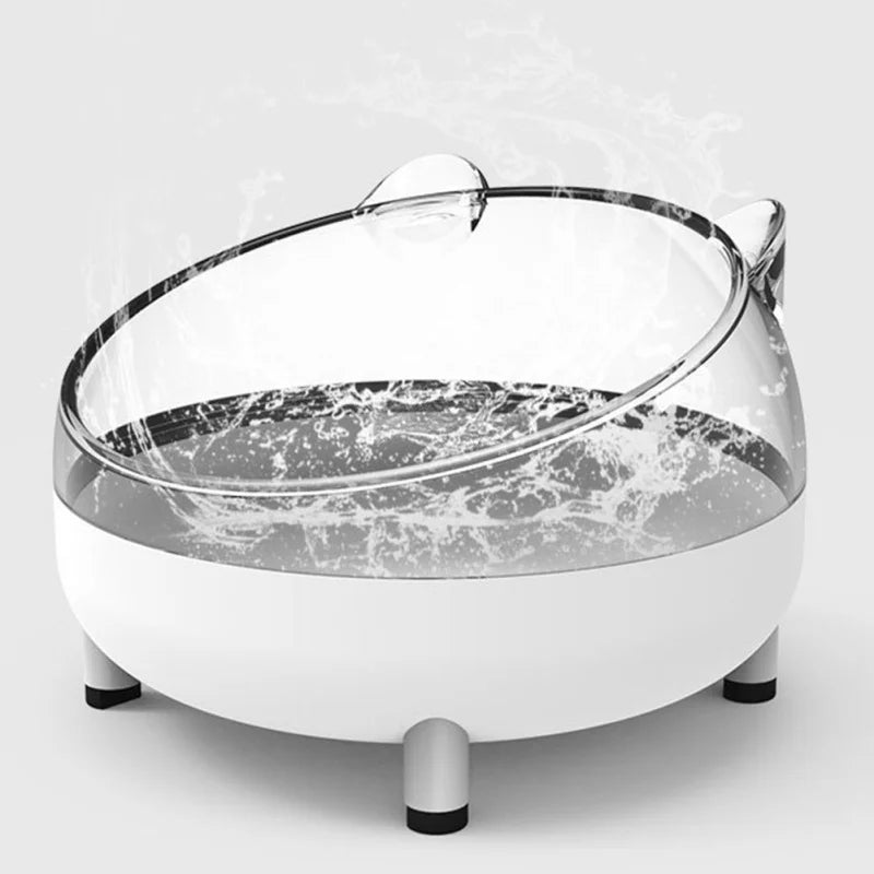 Tilted Pet Bowl with Safeguard Neck