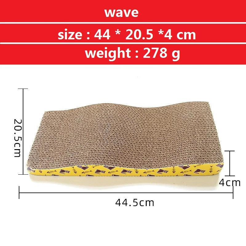 Multiple Shapes Clean Design Cat Scratcher And Couch, 2 in 1