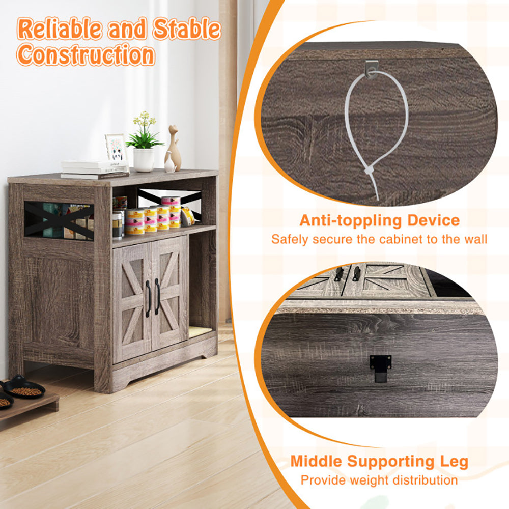 Cat Litter Box Enclosure Hidden Cat Box Furniture with Storage