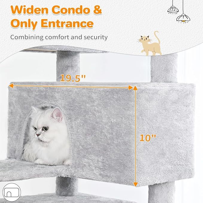 Cat Tree With 2 Apartments Cat Activity Center
