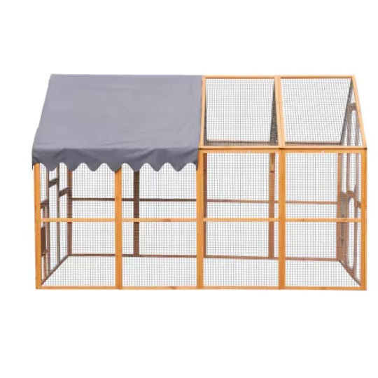 Outdoor Chicken Enclosures With Platforms, Waterproof Cover