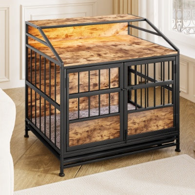 Multi-function Furniture Style Dog Crates With Storage