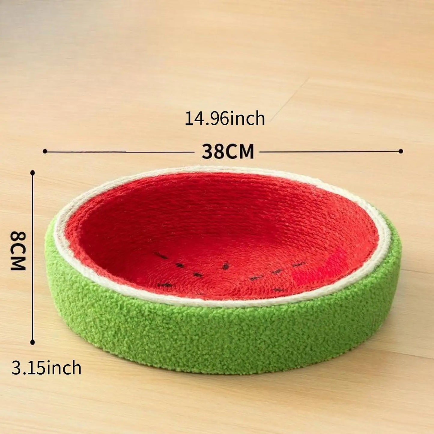 Sisal Cat Scratching Board Watermelon Design