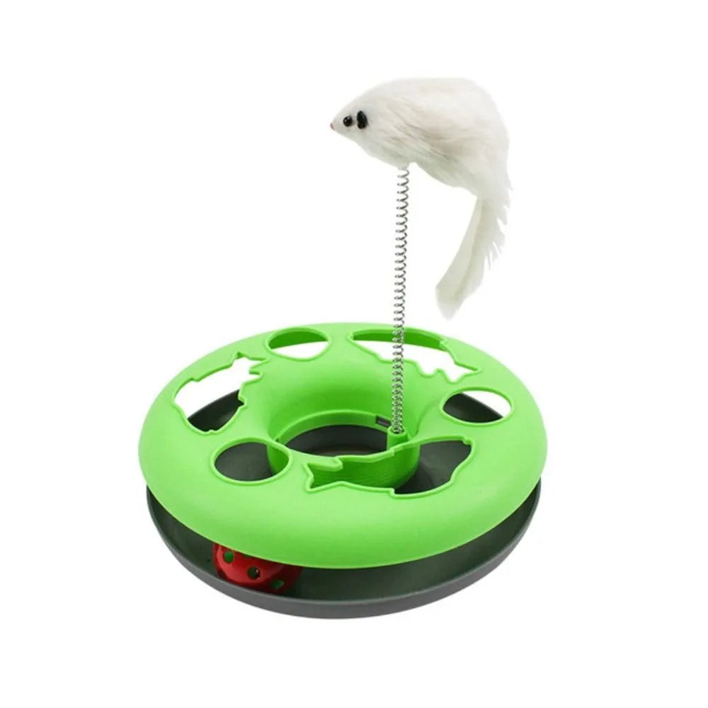 Cat Toy with Bell Ball Roller Tracks