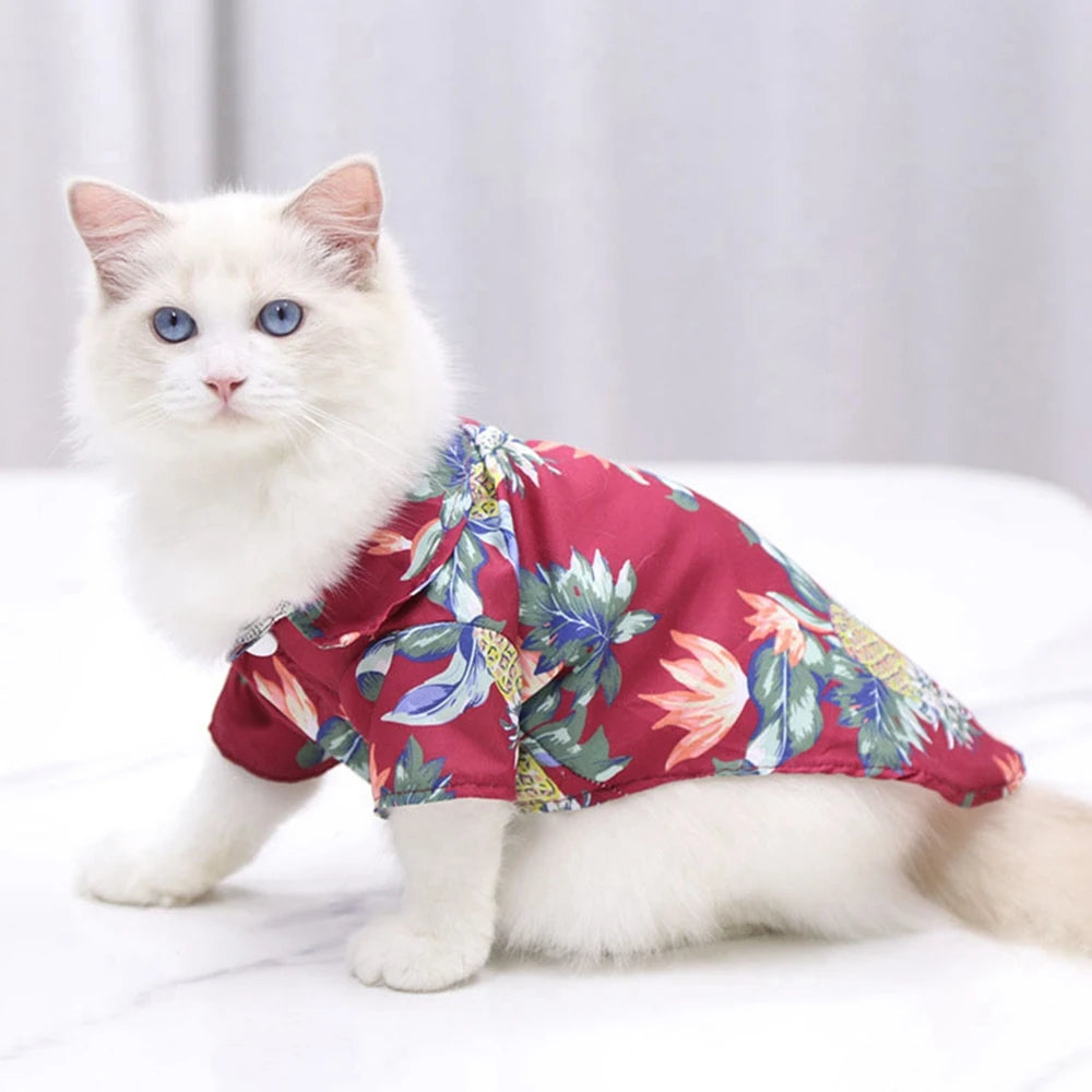 Hawaiian Beach pet T-Shirts