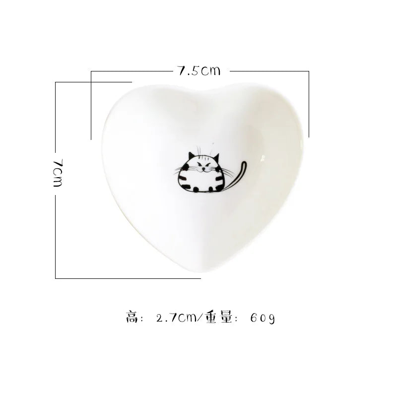 Ceramic Cat Dish And Tableware