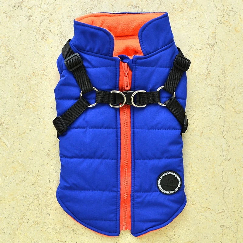 Winter Pet Jacket With Buckle