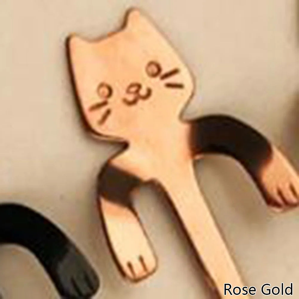 Coffee & Tea Spoon Mini Cat Long Handle