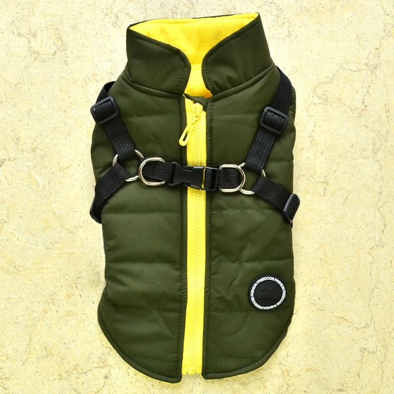 Winter Pet Jacket With Buckle