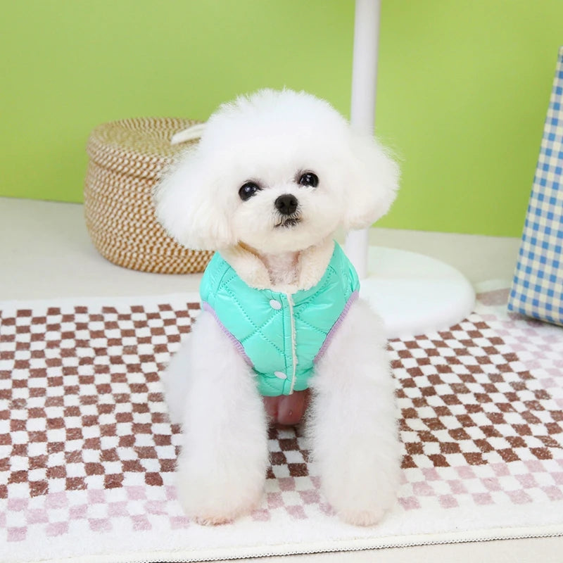 Winter Warm Dog Jacket, Windproof Fur Collar