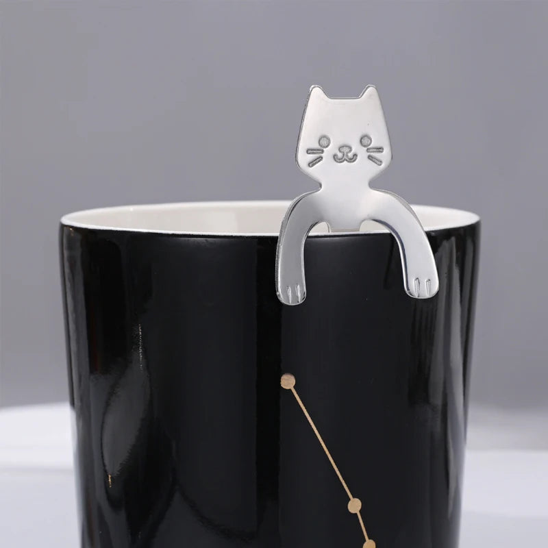Stainless Steel Cat Coffee Spoon