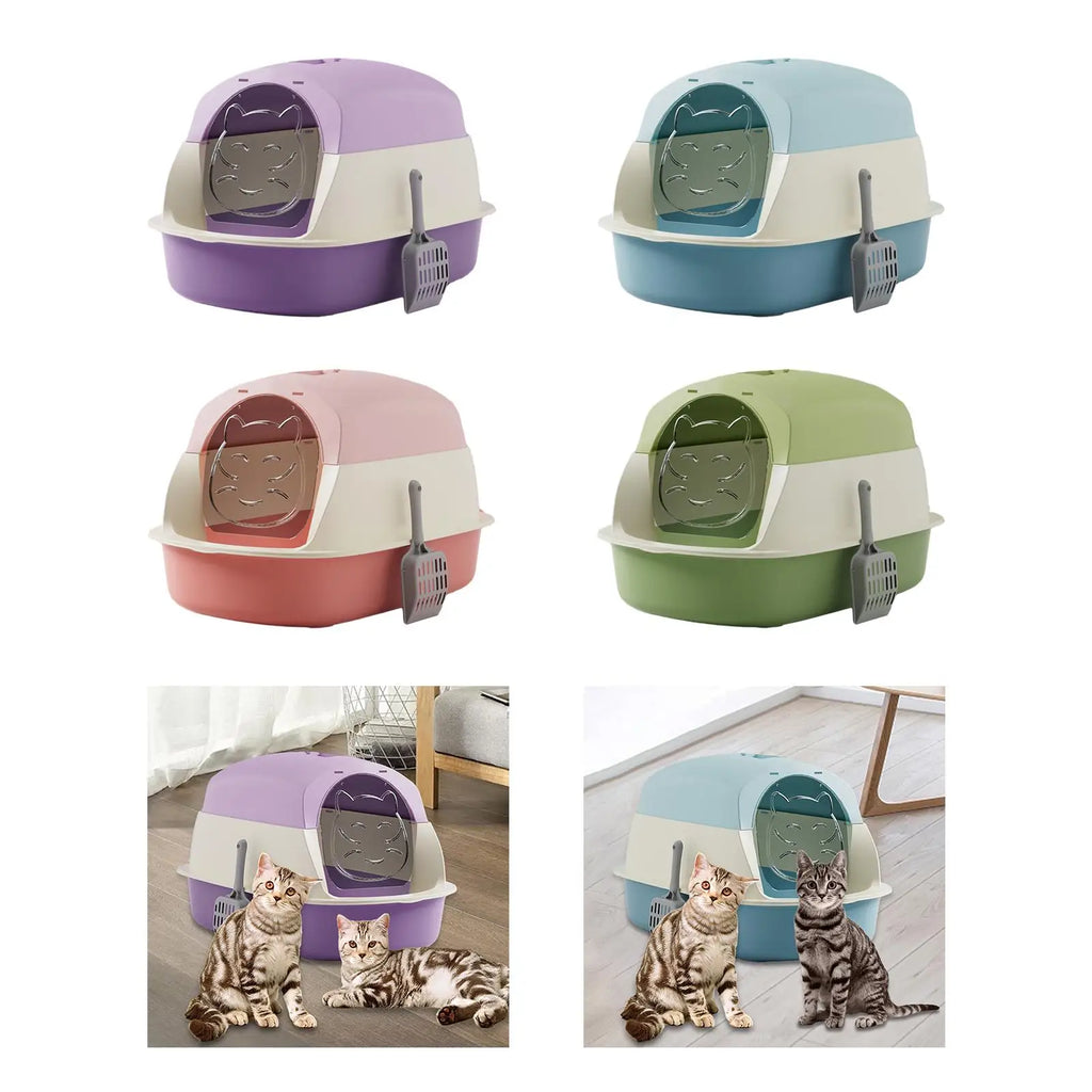 Hooded Cat Litter Boxes with Lid